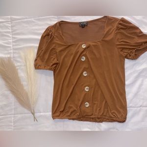 Brown blouse